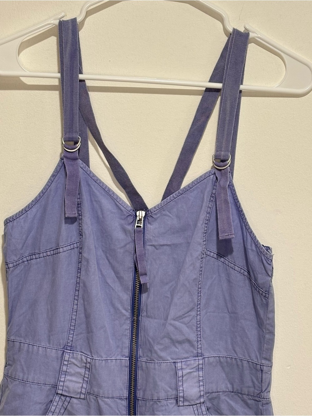 Anthropologie Pilcro Parachute Jumpsuit Sz L  Lavender Overalls - Picture 6 of 14